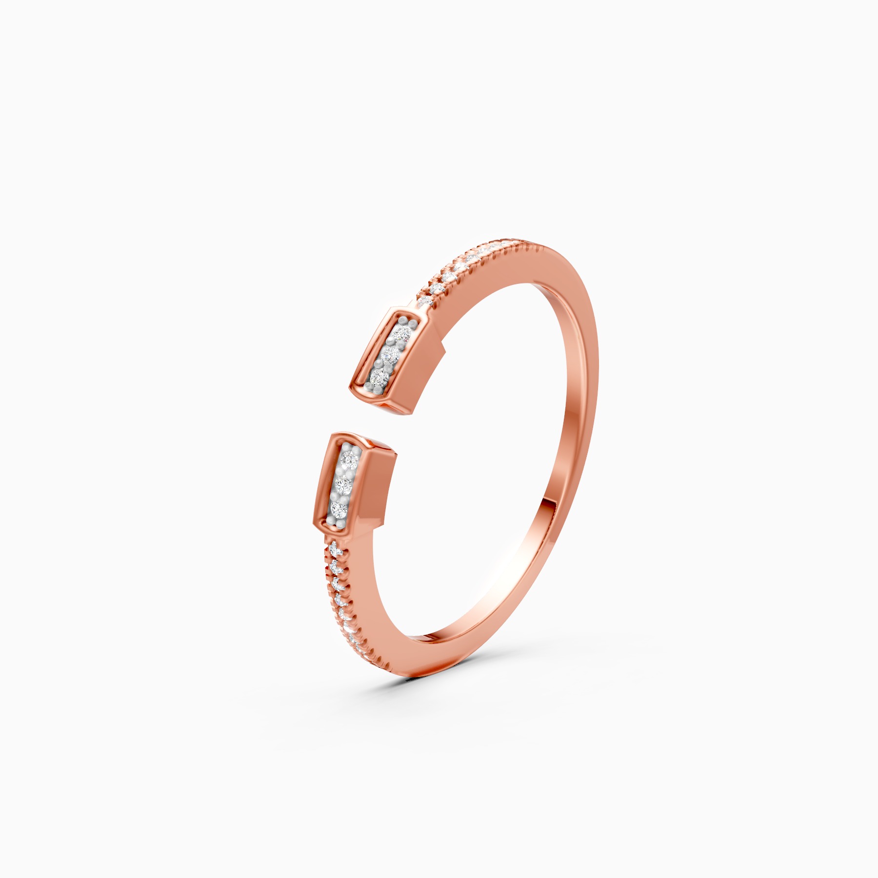 Minimalist Open-Top Lab Grown Diamond Ring